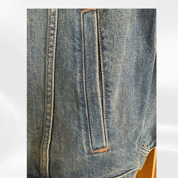 Madewell Denim Jacket Charleston Wash XL NWT Fair Trade Sustainable Cotton - Picture 8 of 14